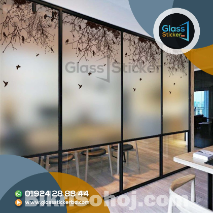 Thai glass partition sitcker.